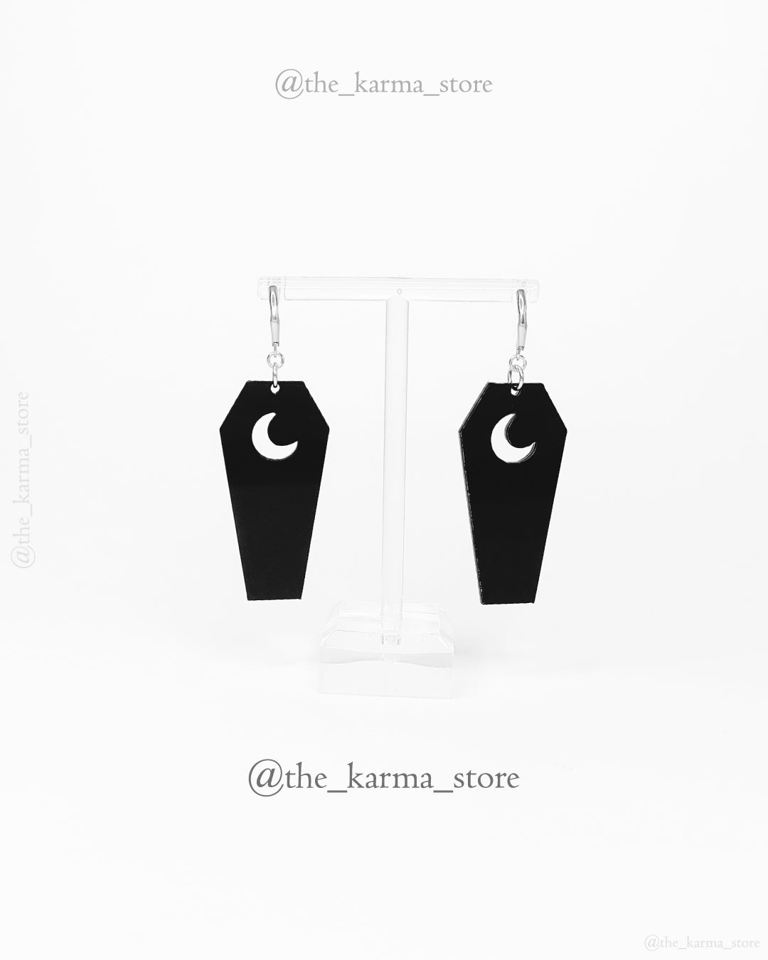 Ataud con luna | Aritos y Collar