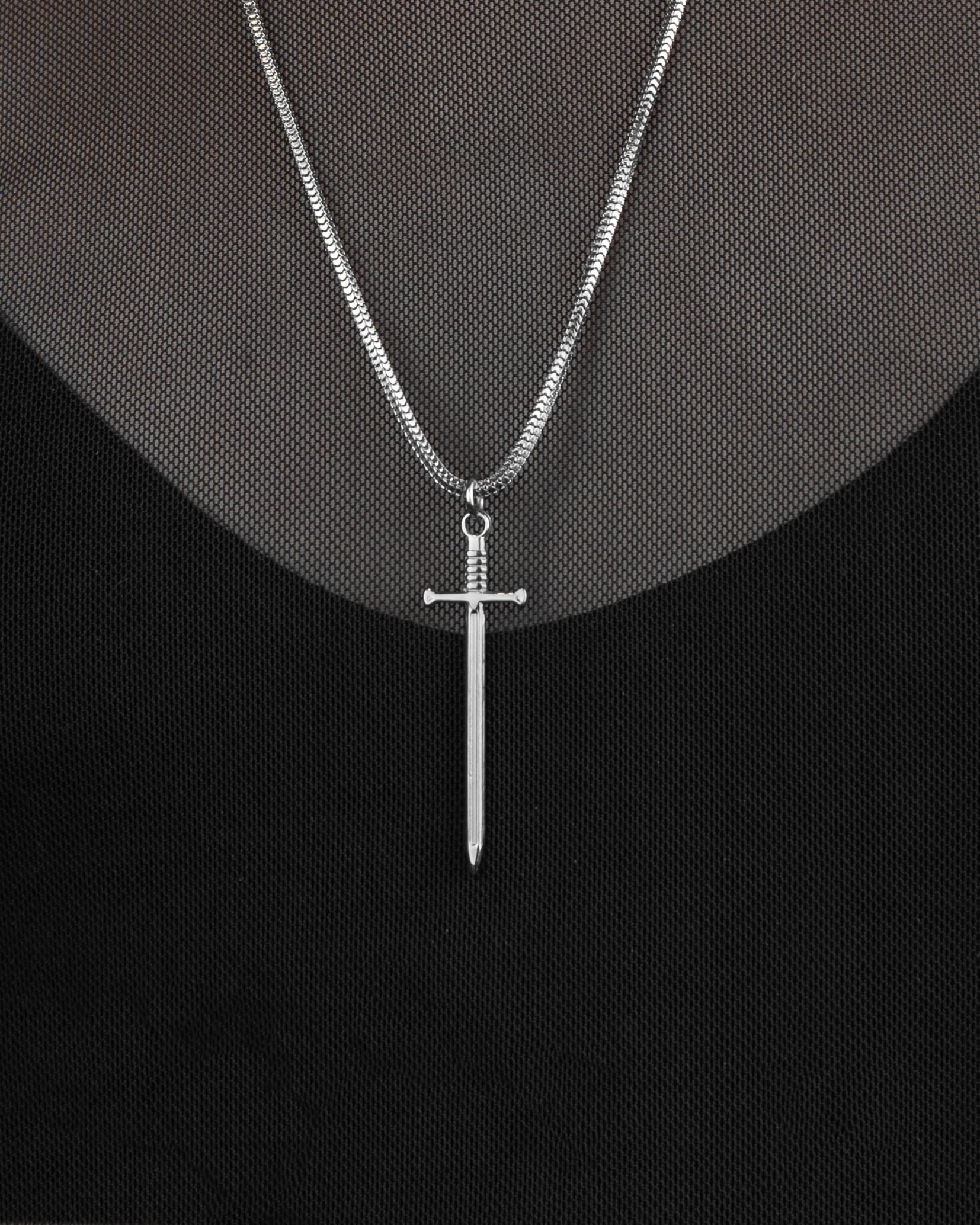 Espada (Acero Inoxidable) | Aritos y Collar