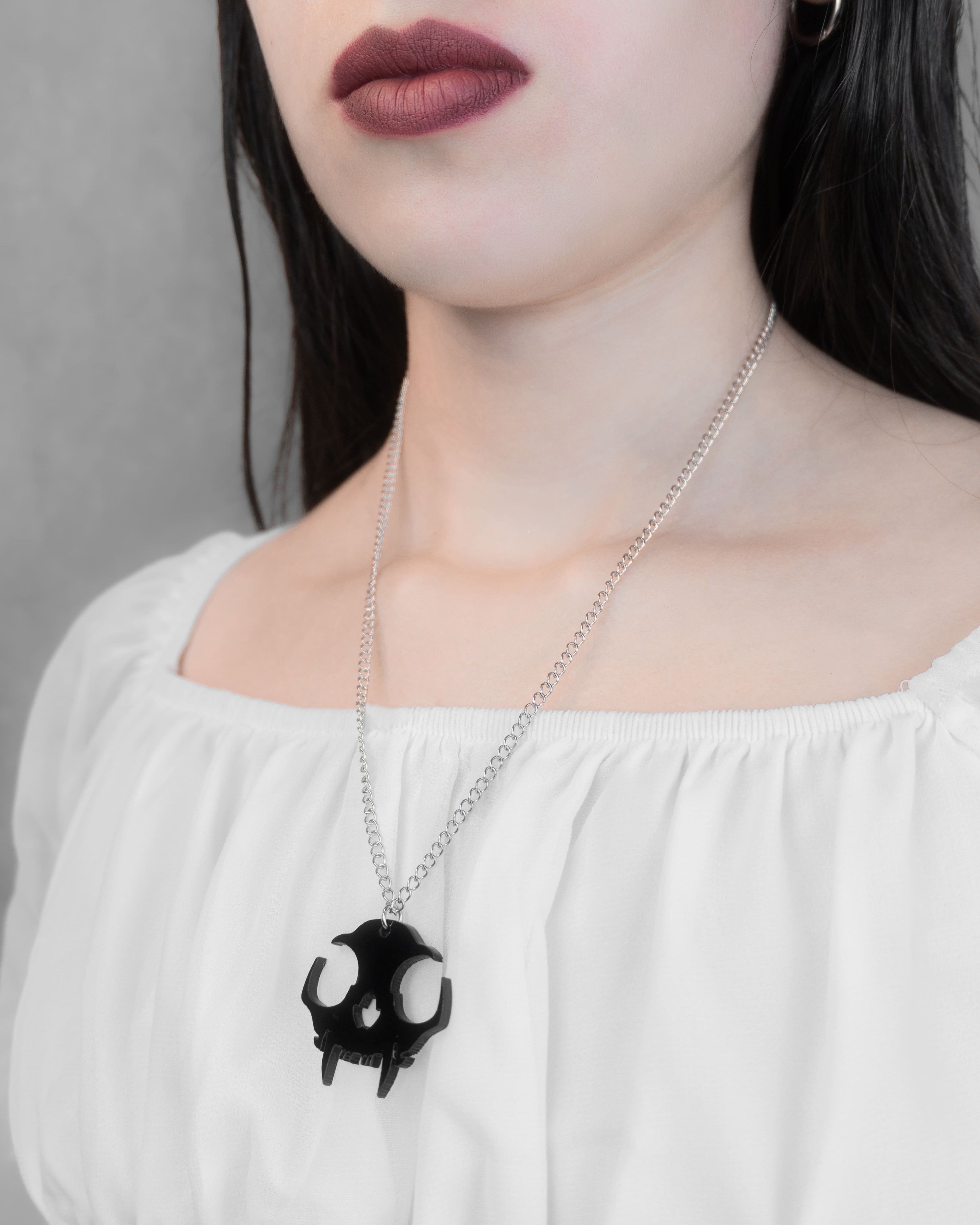 Skull Cat | Aritos y Collar