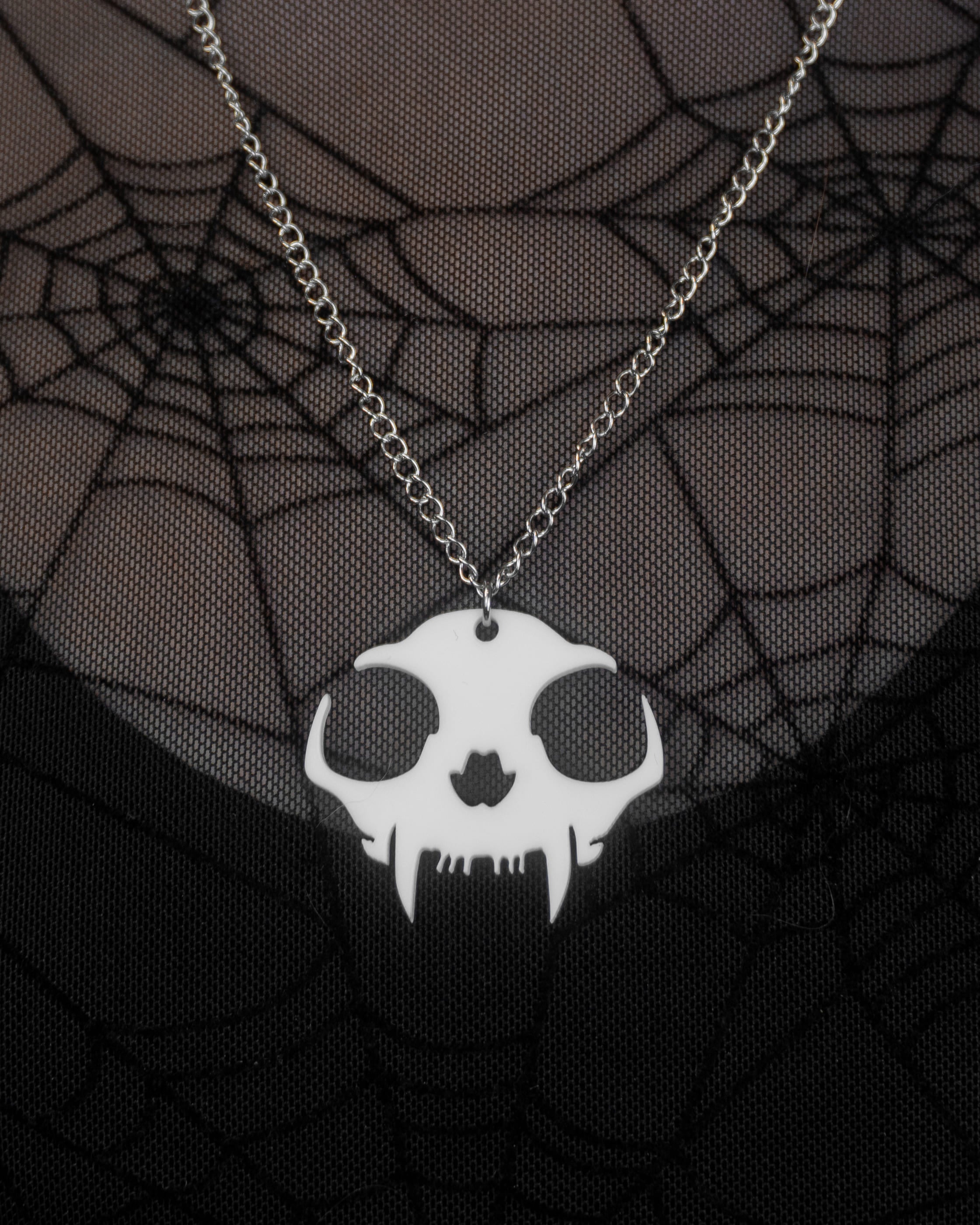 Skull Cat | Aritos y Collar