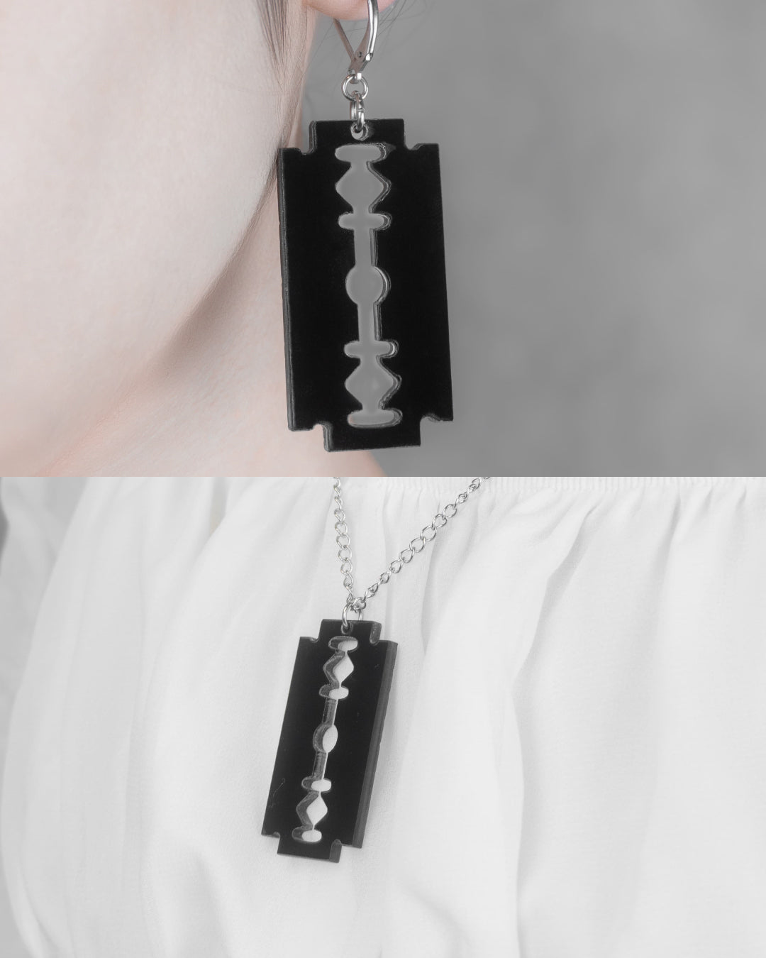 Cuchillas | Aritos y Collar