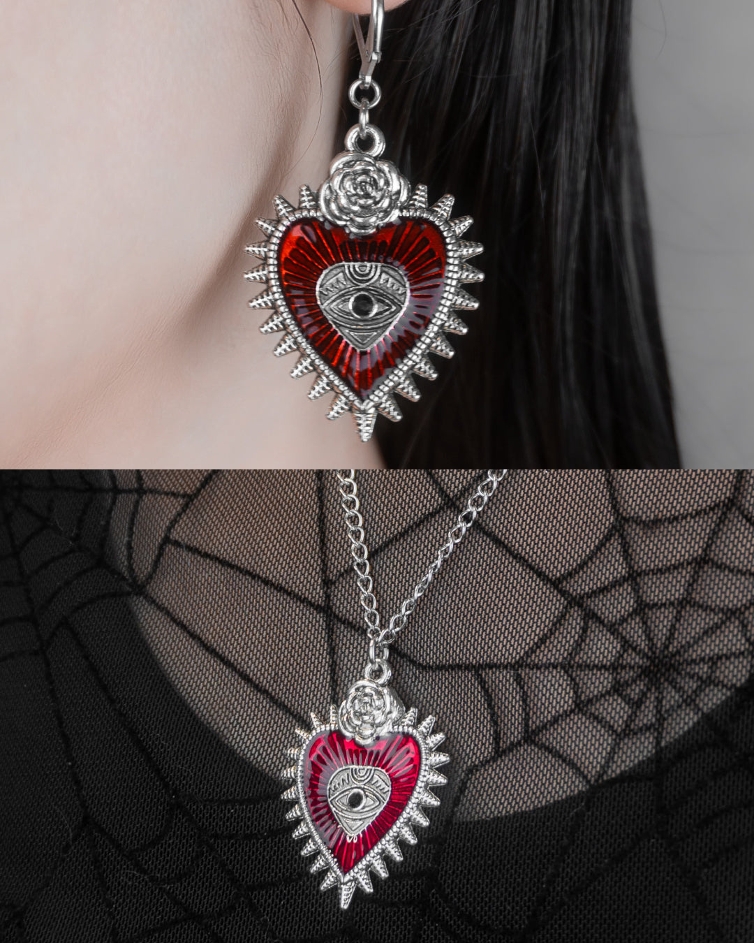 Corazón | Aritos y Collar