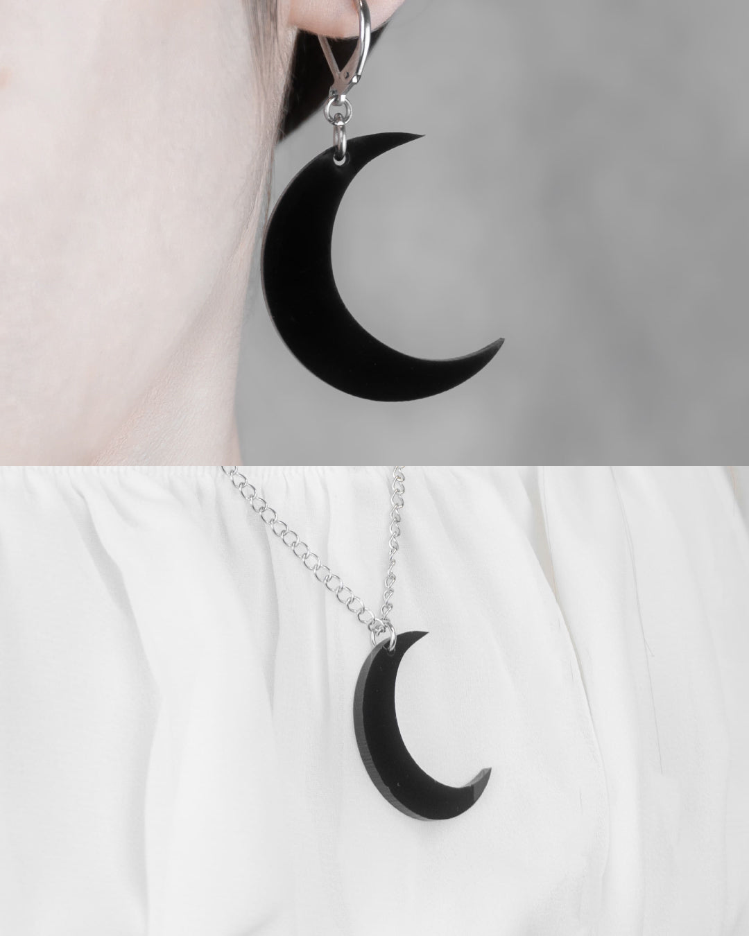 Luna | Aritos y Collar